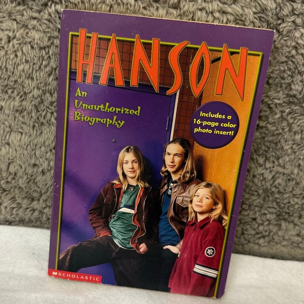 Hanson Unauthorized Biography Vintage 1997 16 Page Color Photo Insert Scholastic
